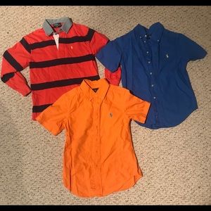 Boys size 8 Polo shirts (3)